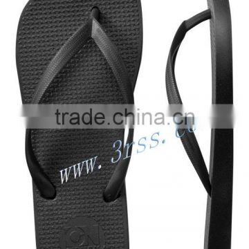 promotional plain black flip flops