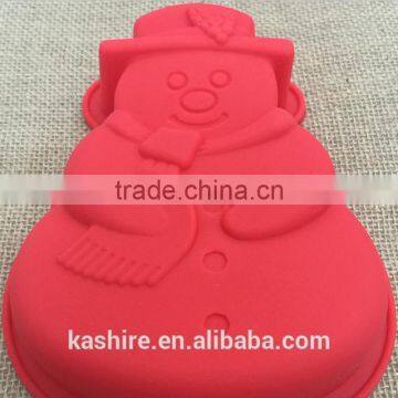 Safety Snowman Shape Silicone Chocolate Mould,soap Mold,diy Cake Mould photo-2
