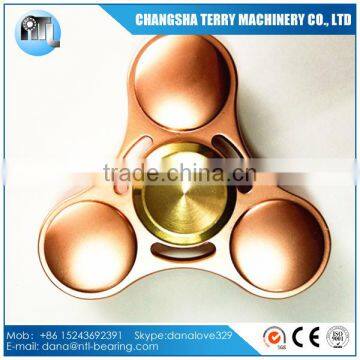 2017 New type brass tri spinner metal Hand fidget Spinner toy