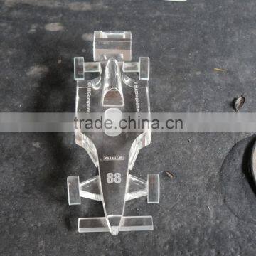 Noble Customized Made Crystal Glass Car Model For Souvenir Gift