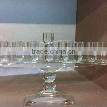 New design 9 sticks for wedding Crystal candle holder