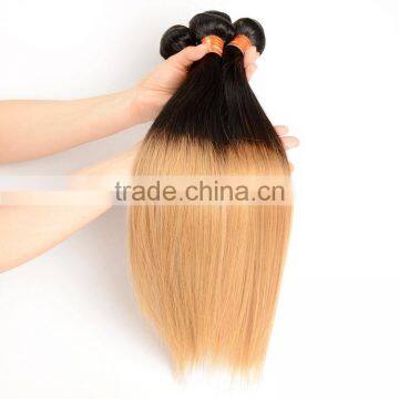 Hot New Products For 2015 Peruvian Virgin Hair, Quality 8"-30" Ombre Hair T1B/27 Straight Peruvian Human Hair Weaves photo-2