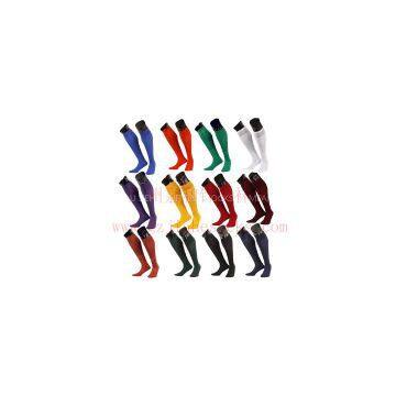 Elastic Multi Colors Stripes Football Socks Sport Tube Sock For Youth photo-3