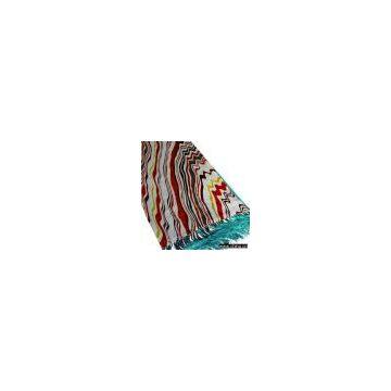 Sell Burnout Velvet Printed Scarf
