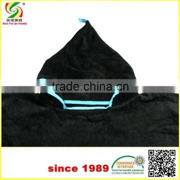 100% Cotton Changing Robe Hooded Towel Custom Suft Poncho photo-4