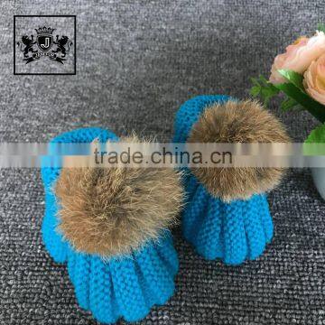 Arrival Winter Booties & Crib Shoes Fleece Bootie New Born With Rabbit Fur Ball