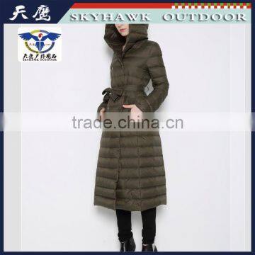 Direct From Factory Dark Green Wholesale Women Outdoor Down Jacket