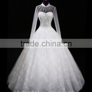2017 Sweetheart Mermaid Lace Mermaid Color Wedding Dress Bridal for Bride High Neck Bridal Dress F11401 photo-3