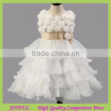 Scalloped Sleeveless Vestidos Chiffon Girl Dress for Wedding flower girl dress