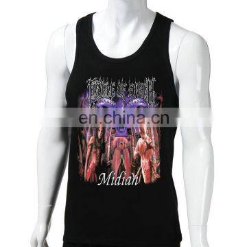 Rock band 100 cotton tank top,man tank top shirt