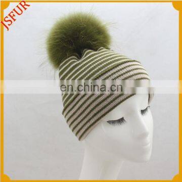 2017 Merino Wool Knitted Beanie Hat Winter Hats Women photo-5