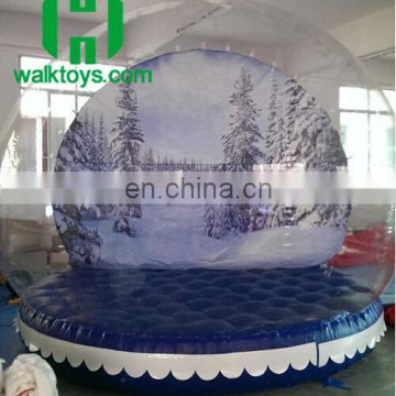 Decoration inflatable snow globe ball ,cheap snow globe for sale,inflatable christmas decoration snow ball for commercial