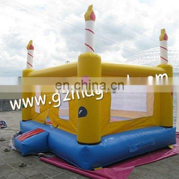 inflatable toddler bouncer toy/inflatable birthday cake shape bouncer