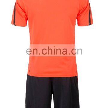 2016 Top Sale Men Sublimation Orange Color Soccer Uniform Design photo-2