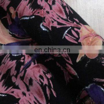 Bedsheet stripe design screen printing rayon fabric various floral design rayon fabric