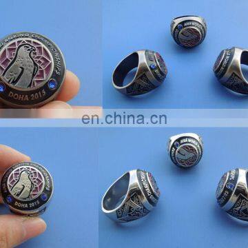 Doha AIBA Boxing champions metal ring for promotion