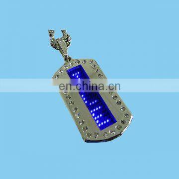 custom metal led dog tag