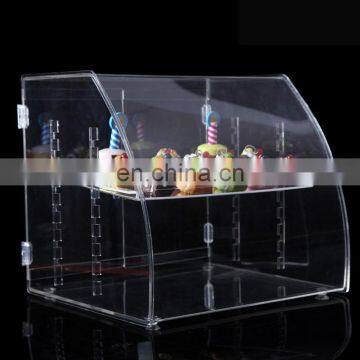 Custom acrylic cake cupcake candy box bin container with divider food dispenser