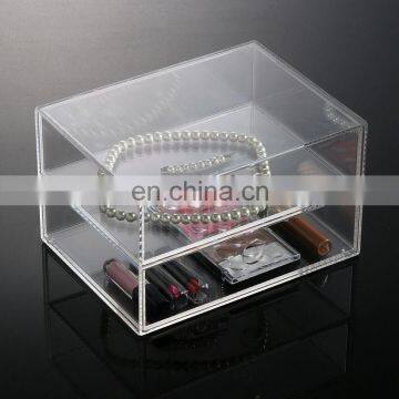 2 Drawer Clear Acrylic Makeup Organizer OR Jewelry Storage Box