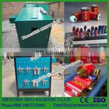 Waste can iron aluminum separating machine/cap separator /automatic can slitter