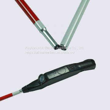 Foldable Multifunctional White GPS Ultrasonic Aluminum Blind Walking Cane Walking Stick photo-4