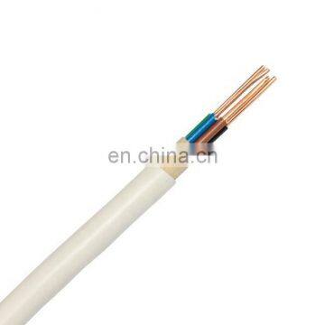 4g vde 2.5mm2 flexible flat round pvc power cable