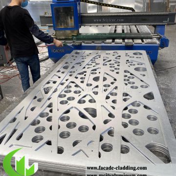 Metal screen laser cut aluminum design for building garden decoration interior and exterior