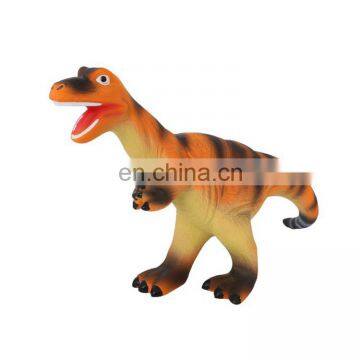 Dinosaur shape interactive dog toy pet latex toy with squeaker