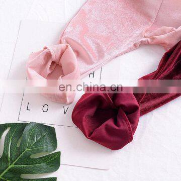 Baby Girls Kids Boho Floral Bell Bottom Velvet Ruffle Leggings Flare Pants 2 Colors Sz80-90 photo-5