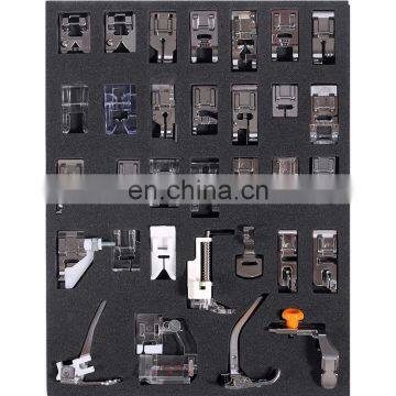 Sewing Presser Foot 32pcs Pressure Feet Kit Include Rolled Hem Foot and Metal Darning/Free Motion Presser Foot for Low Shank photo-3
