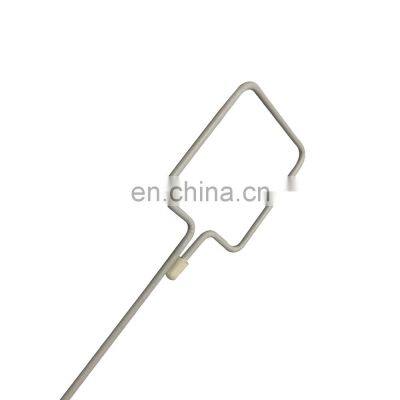 Elderly Aid Extra Long Handle Iron Metal Rubber Coated Toe Washer With 3 Pcs Cotton Covers photo-2