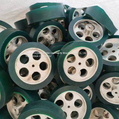 Polyurethane Coated Wheel Polyurethane Roller Polyurethane Coated Processing photo-2