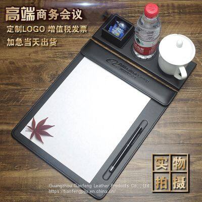 Meeting Clipboard Legal Size Leather Documents Notepad Holder With Pen Holder photo-5