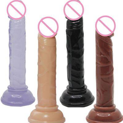 Drop shipping Factory Price Female Sex Toys Realistic Anal Mini Dildo G Spot Stimulation Rubber Penis For Women Masturbation Free samples