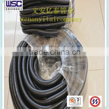 Plastic wrapped hose for metal thread