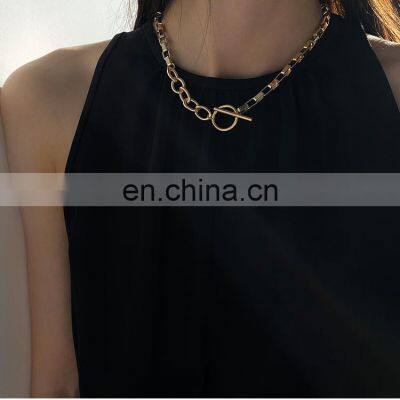 Rock Style Hip-hop Silver Gold Titanium Steel Chain Necklace Women Punk Necklace Jewelry Gift for Unisex photo-2