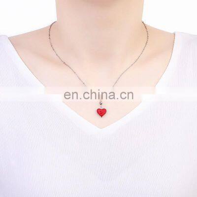 S925 Rose Gold Silver 100 Languages I Love You Projection Pendant Necklace photo-2