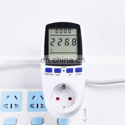 Digital Wattmet Power Meter Energy Meter Voltage Wattmeter Power Analyzer Electronic Energy Meter Measure Outlet Socket US EU