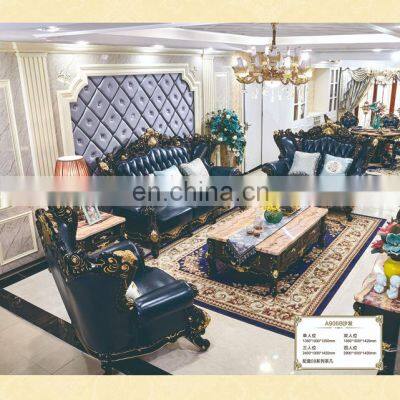 Factory Direct Antique Luxury Furniture Fabric Leather Sets Living Room Sofas Couch