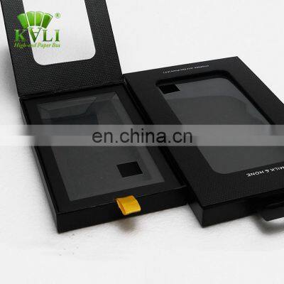 Custom Cardboard Hood Cell Phone Case Tempered Glass Screen Protector Packaging Box