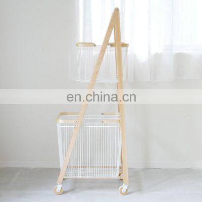 Dirty Clothes Storage Basket Household Dirty Clothes Bag Double Laundry Hamper Basket