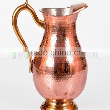 Brass+Copper Water Beautiful Jug with Silver Polish Inside For Good and Natural Health