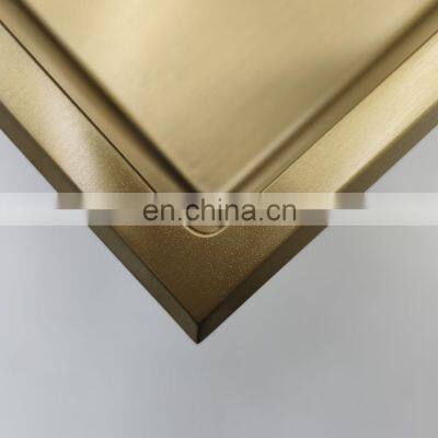 Stainless Steel Single and Double Black Gold White Brushed Nickel Bathroom Wall Metal Recess Shower Niche Shelf photo-3