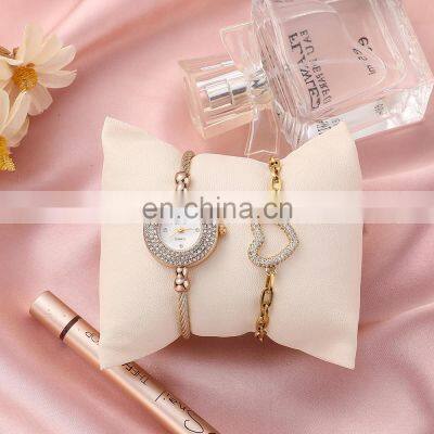 ZONMFEI ZM033-B 2Pcs Sets Ladies Quartz Wristwatch Bracelet Gift Box Women's Watch Set photo-4