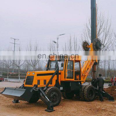 Large Hole Drilling Wheeled Rotary Screw Pile Driver photo-5