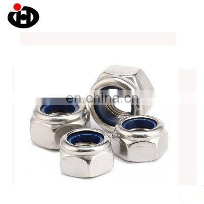 Hot Sale Hex Nut Fastener  Nickel Plated Nylon Flange Lock Hex Nut