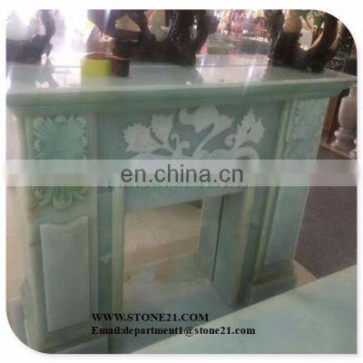 Decorative Stone Fireplace Mantel photo-5