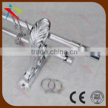 Hollow metal curtain pole/retractable curtain pole