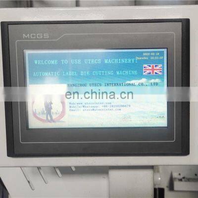 UTM320Z High Medium Speed Flatbed Automatic Adhesive Label Die Cutting Machine, Sticker Roll Punching Cutter