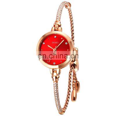 New Arrival Luxury Brand Skmei 1805 Stainless Steel Female Bracelet Wristwatch Wholesale Good Quality Women Quartz Watch